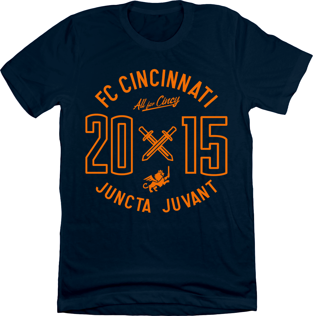 FC Cincinnati 2015 Circle Logo Navy Tee