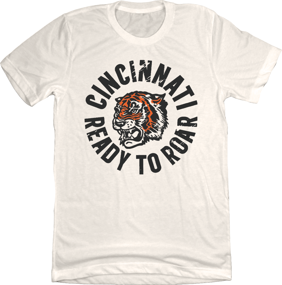 Cincinnati Ready to Roar Football Full Color T-shirt