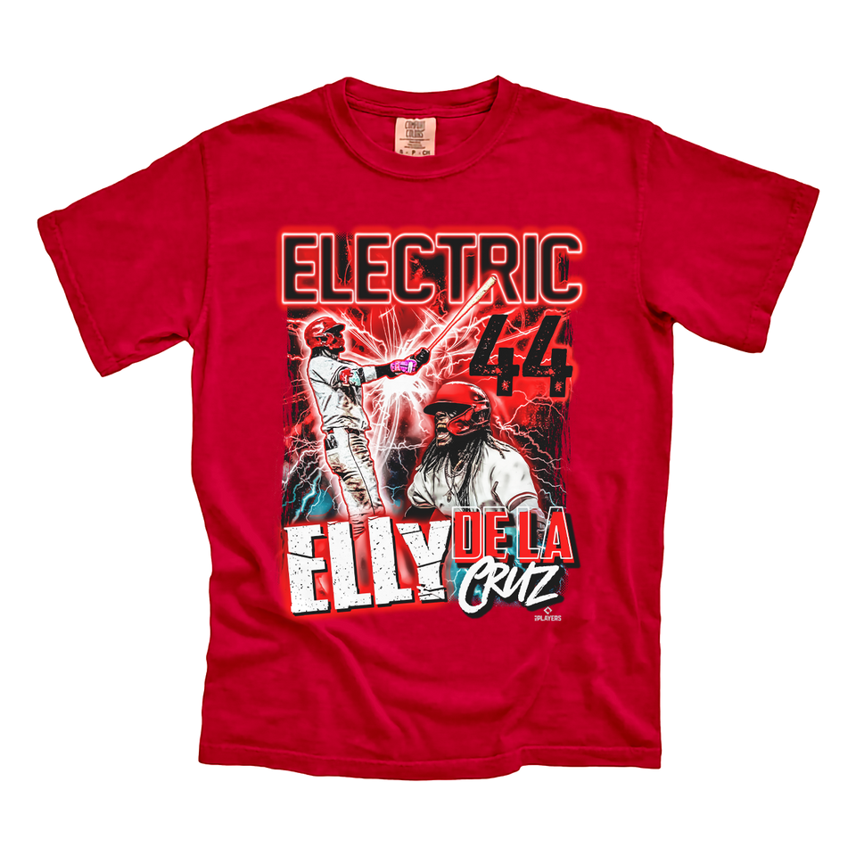 "Electric" Elly De La Cruz Red Comfort Colors Tee
