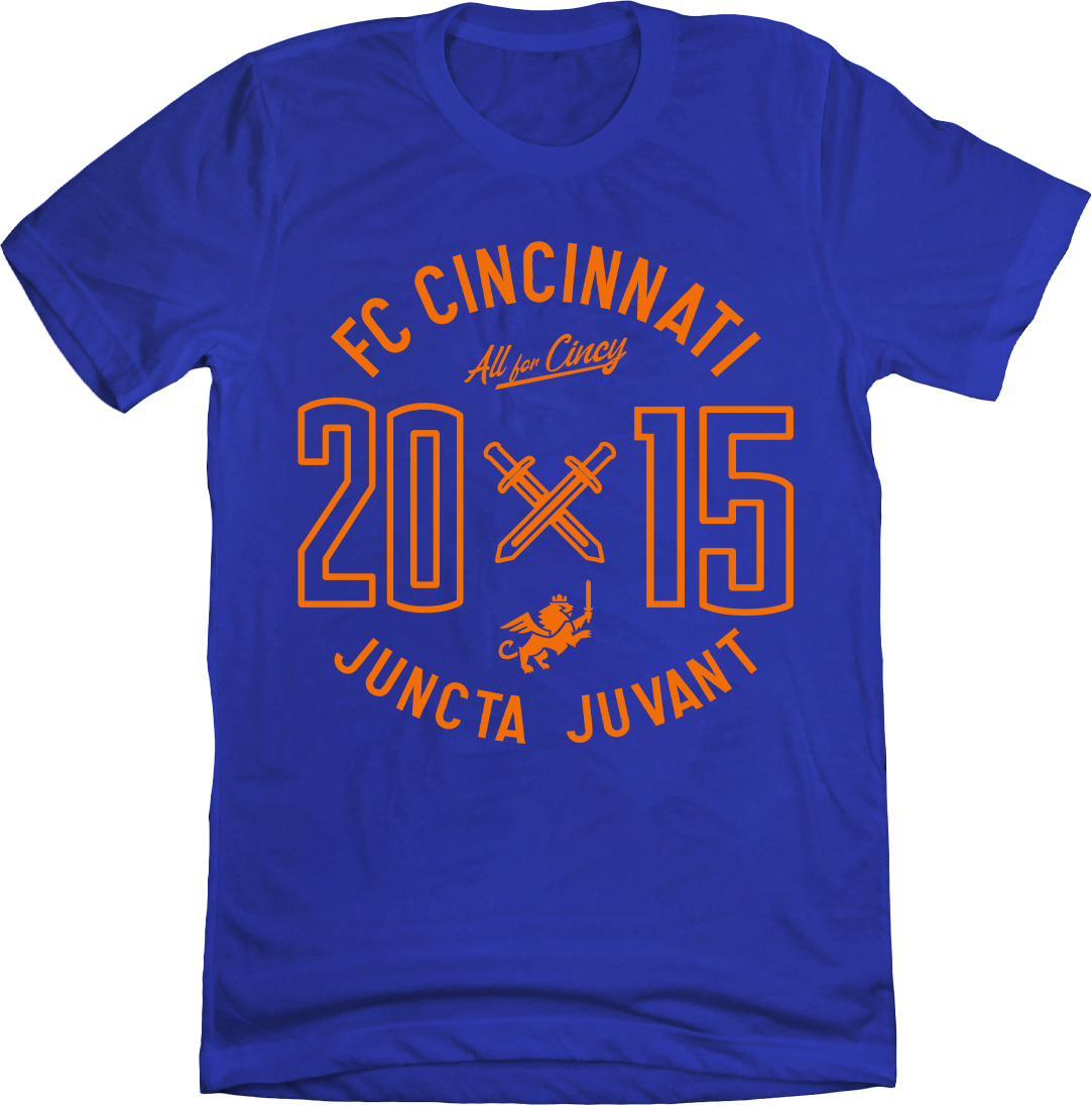 FC Cincinnati 2015 Circle Logo Royal Tee