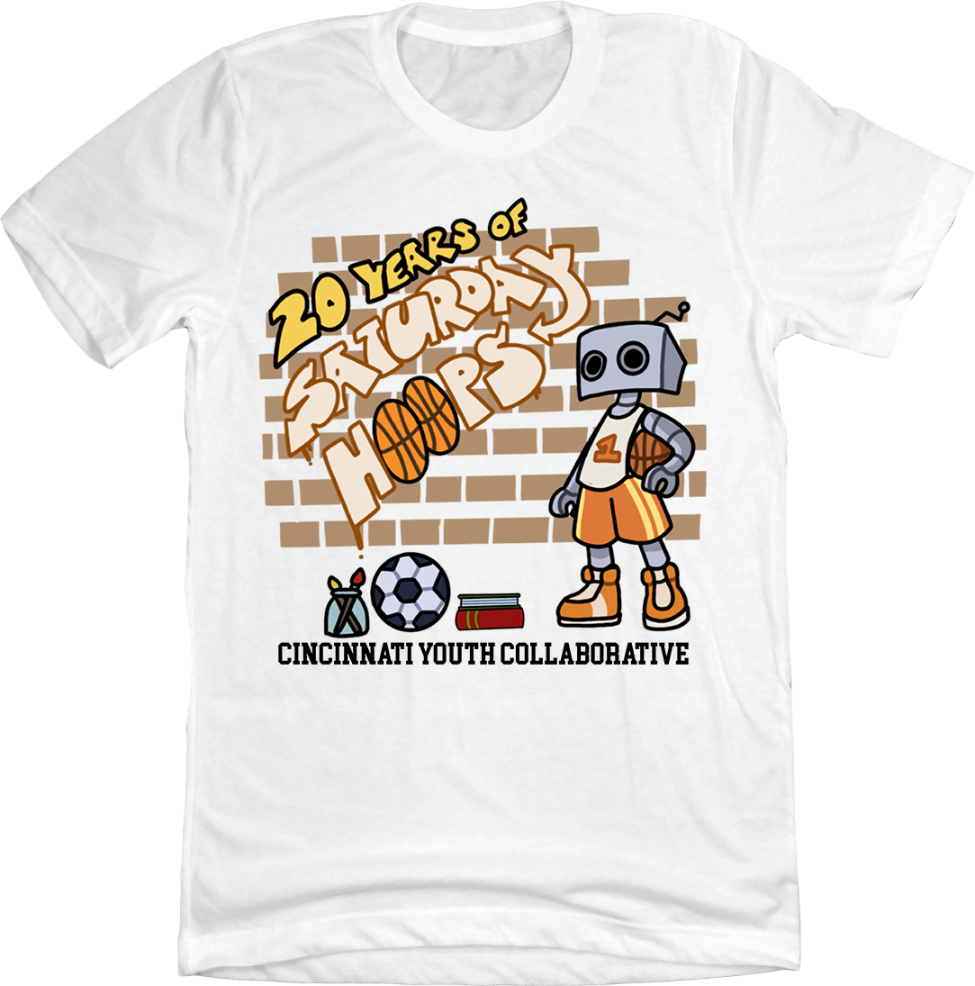 20 Years of Saturday Hoops - Cincinnati Youth Collaborative Tee