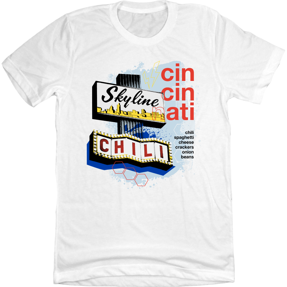 Skyline Retro Sign Cin Cin Nati - Cincy Shirts