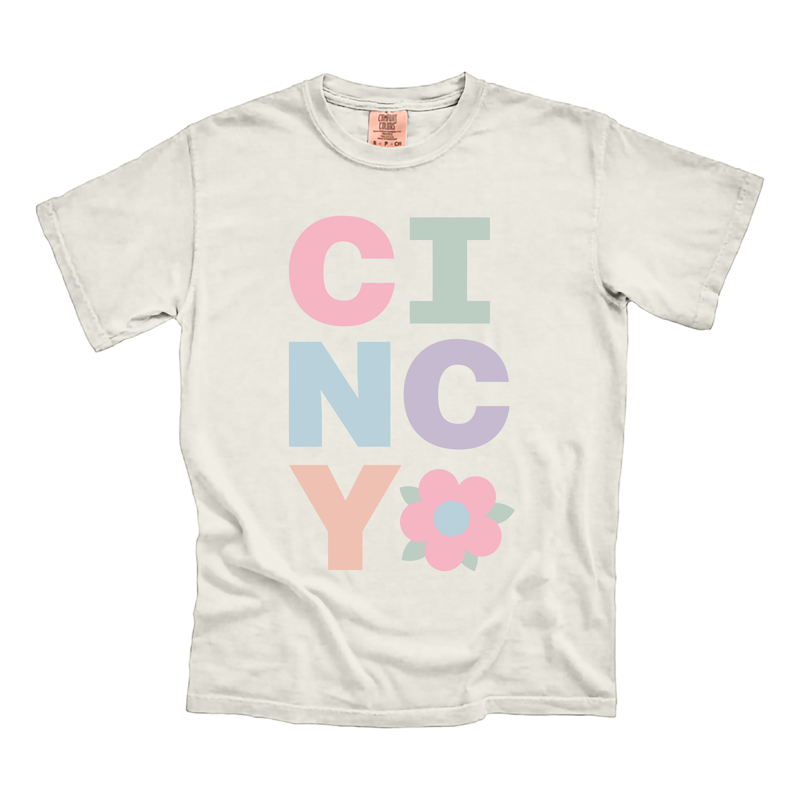 Cincy Spring Flowers Comfort Colors Tee