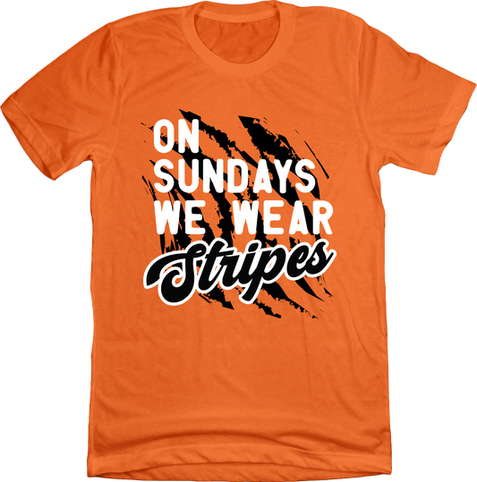 On Sundays We Wear Stripes Tee