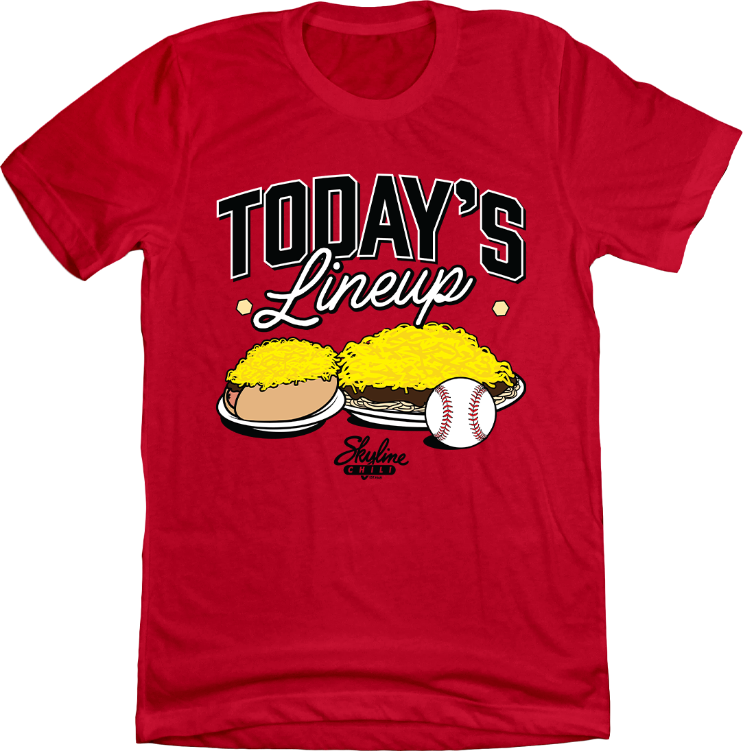 Today's Lineup - Skyline Chili Baseball Tee