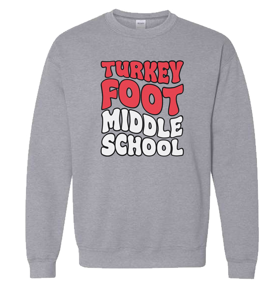 Turkey Foot Middle School Curved Text