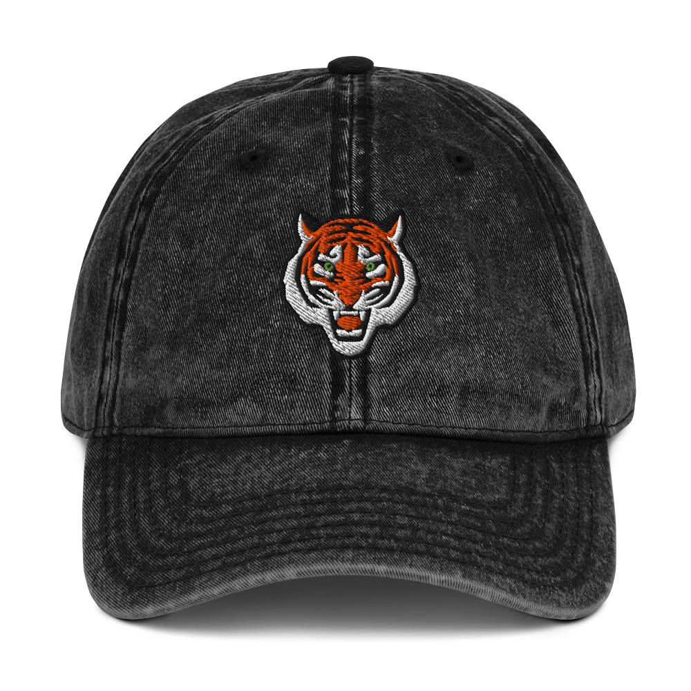 Tiger Head Vintage Hat