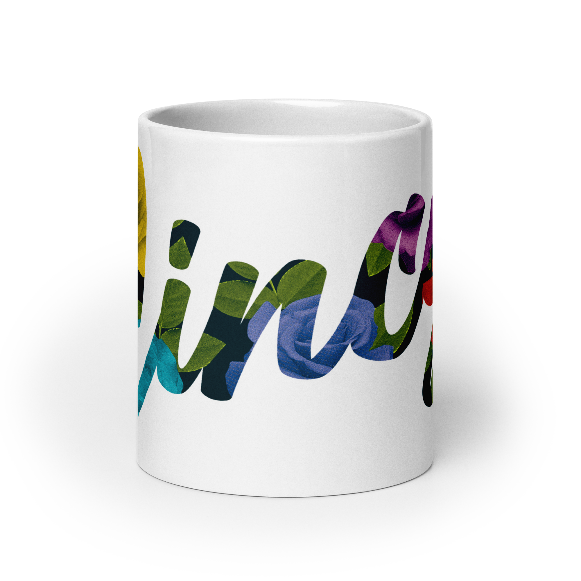 Cincy Floral Script Mug