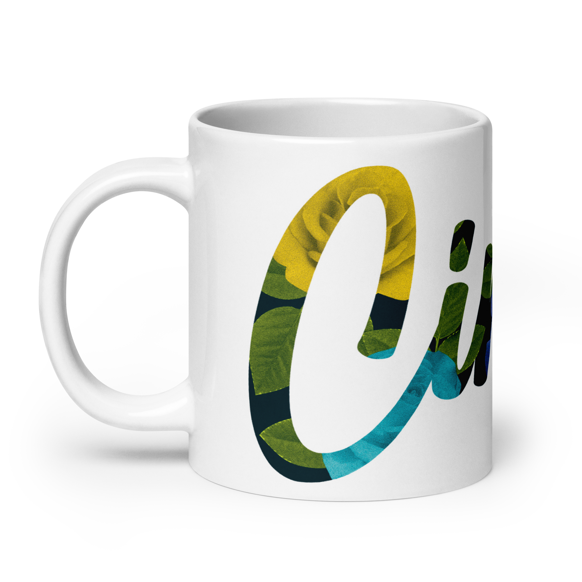 Cincy Floral Script Mug