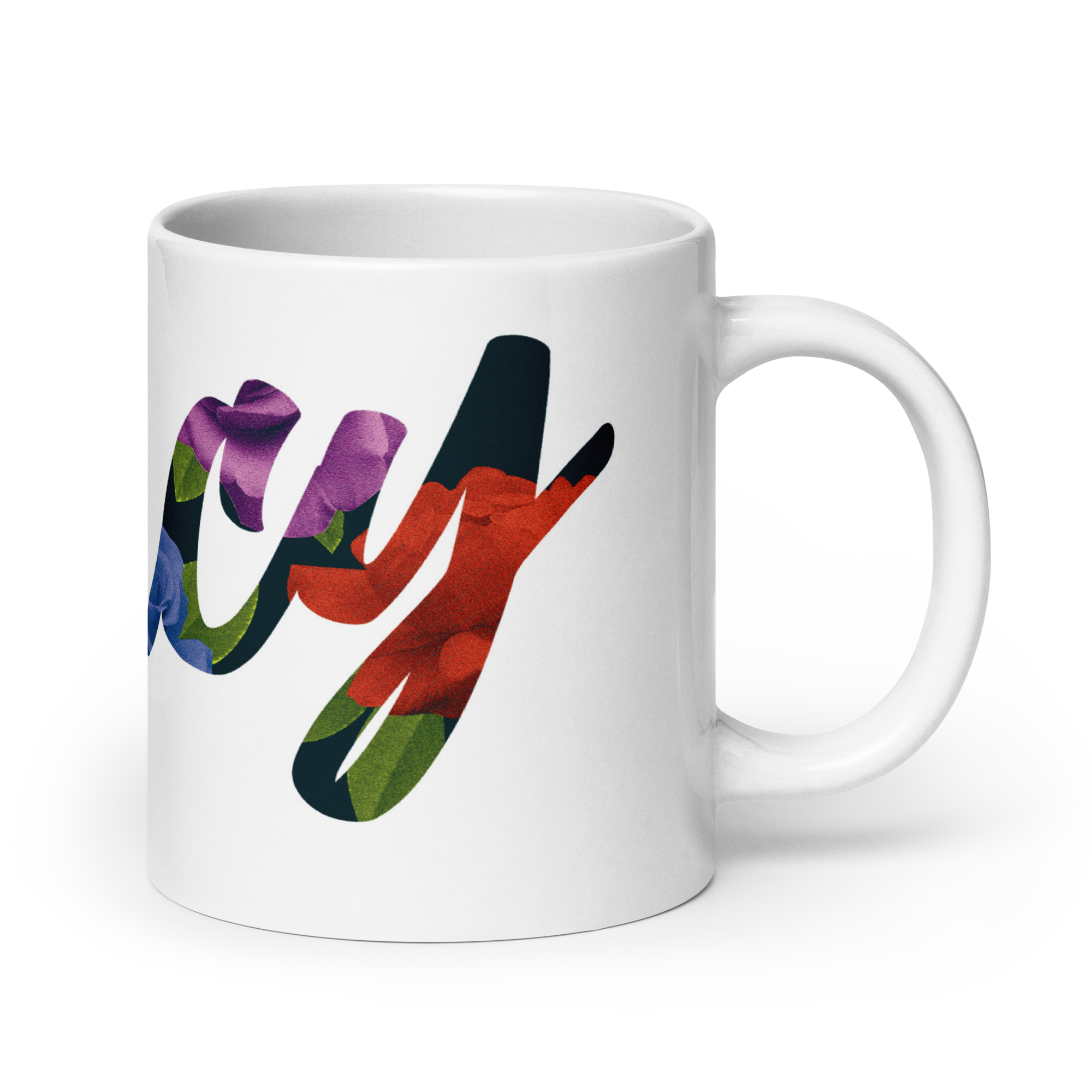 Cincy Floral Script Mug