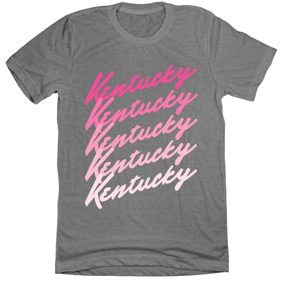Kentucky Repeat Fade BCA Heather Grey T-shirt Cincy Shirts
