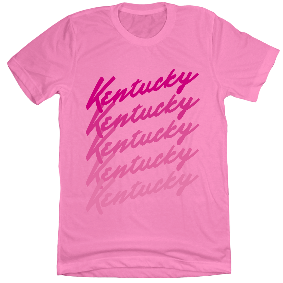 Kentucky Repeat Fade BCA Pink T-shirt Cincy Shirts