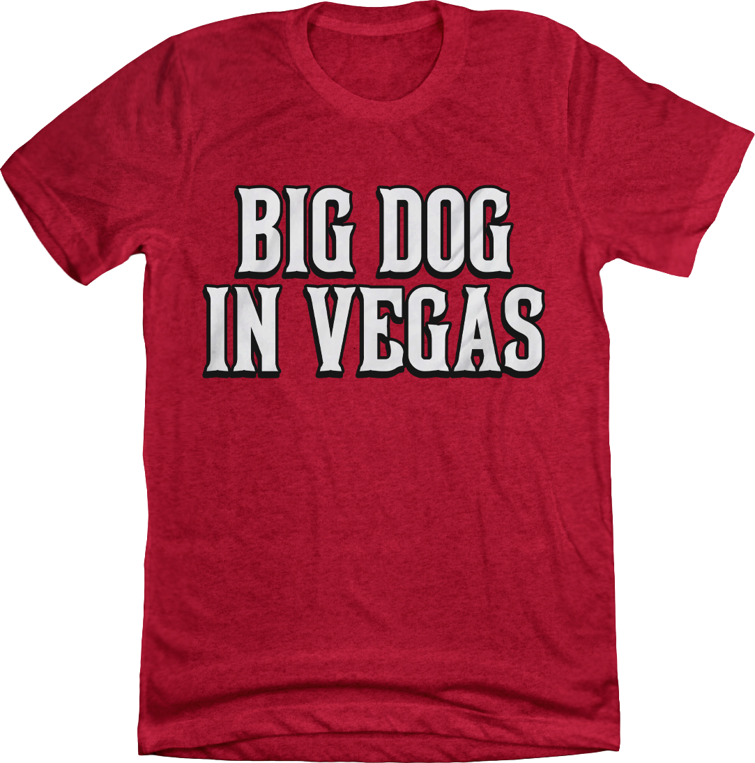 Big Dog In Vegas T-shirt red