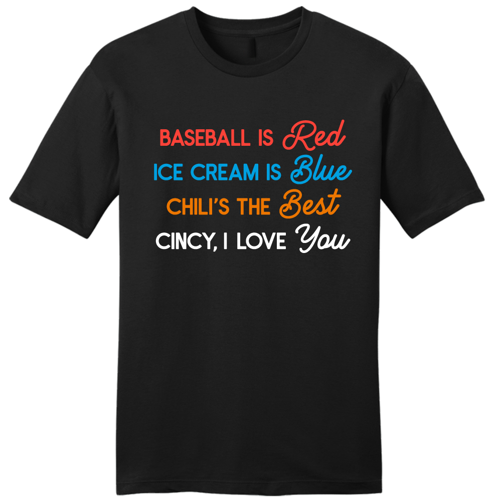 Baseball is Red Chili's the Best - Cincy Shirts