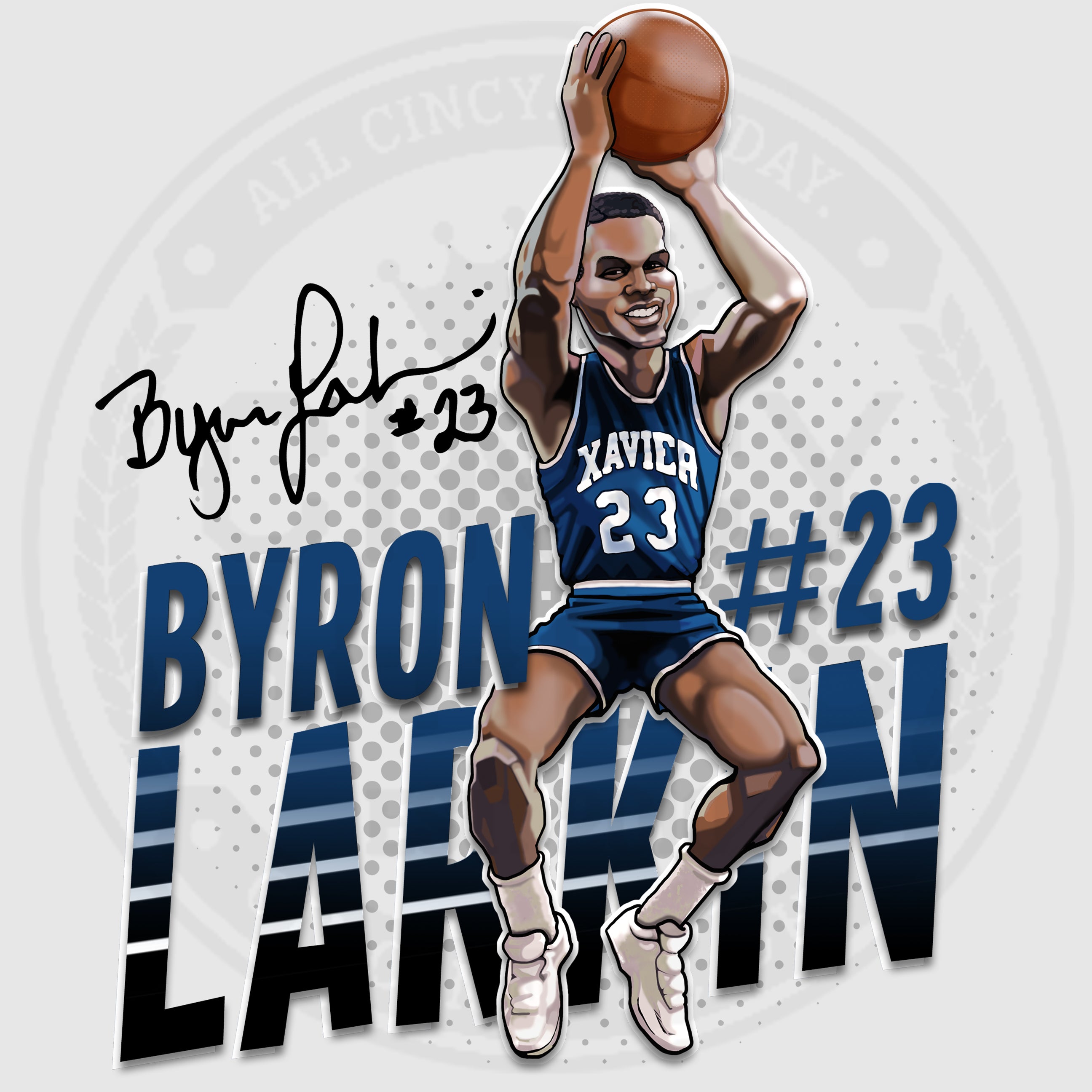 Byron Larkin - Hall of Heroes - Cincy Shirts