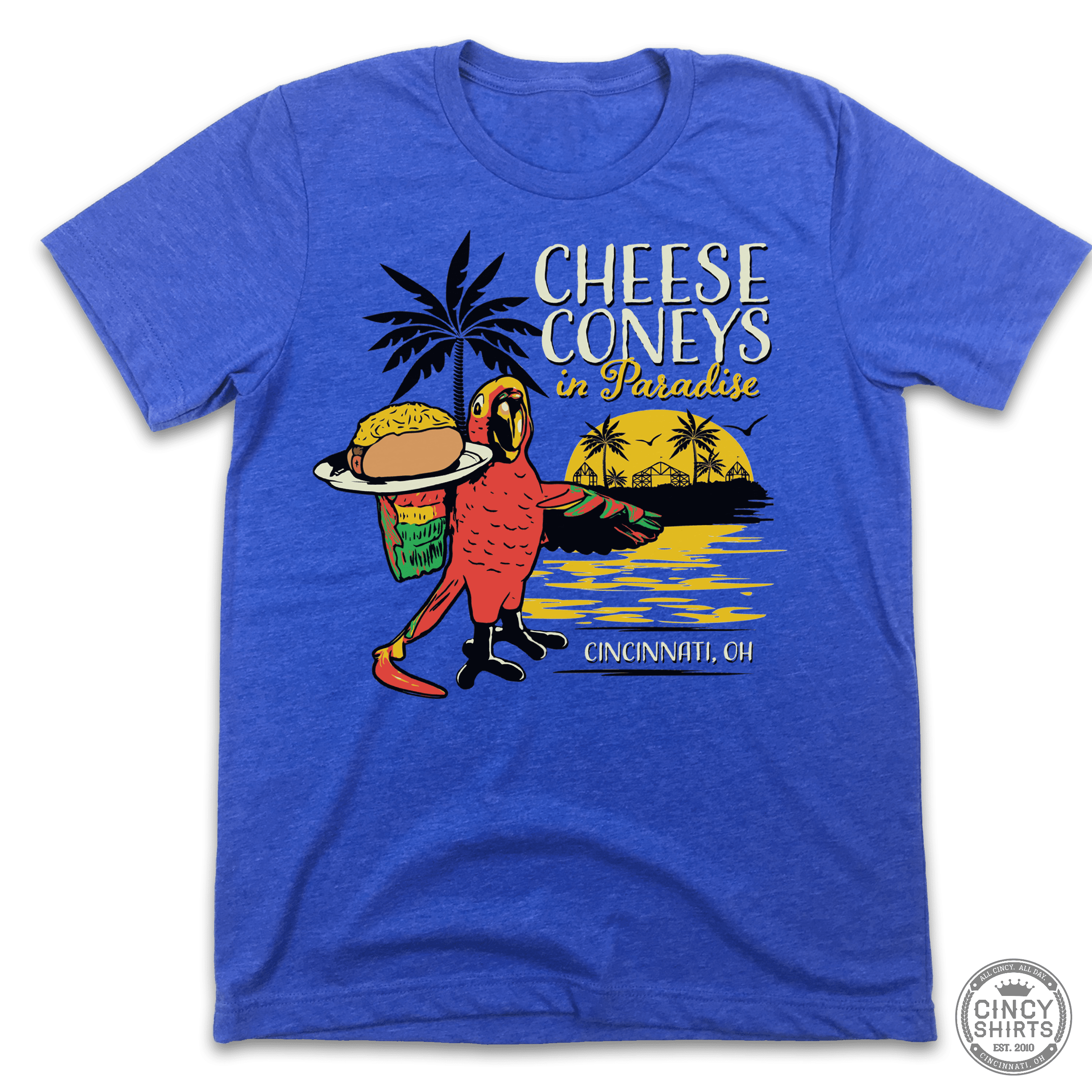Cheese Coney In Paradise - Front Print Only - Cincy Shirts