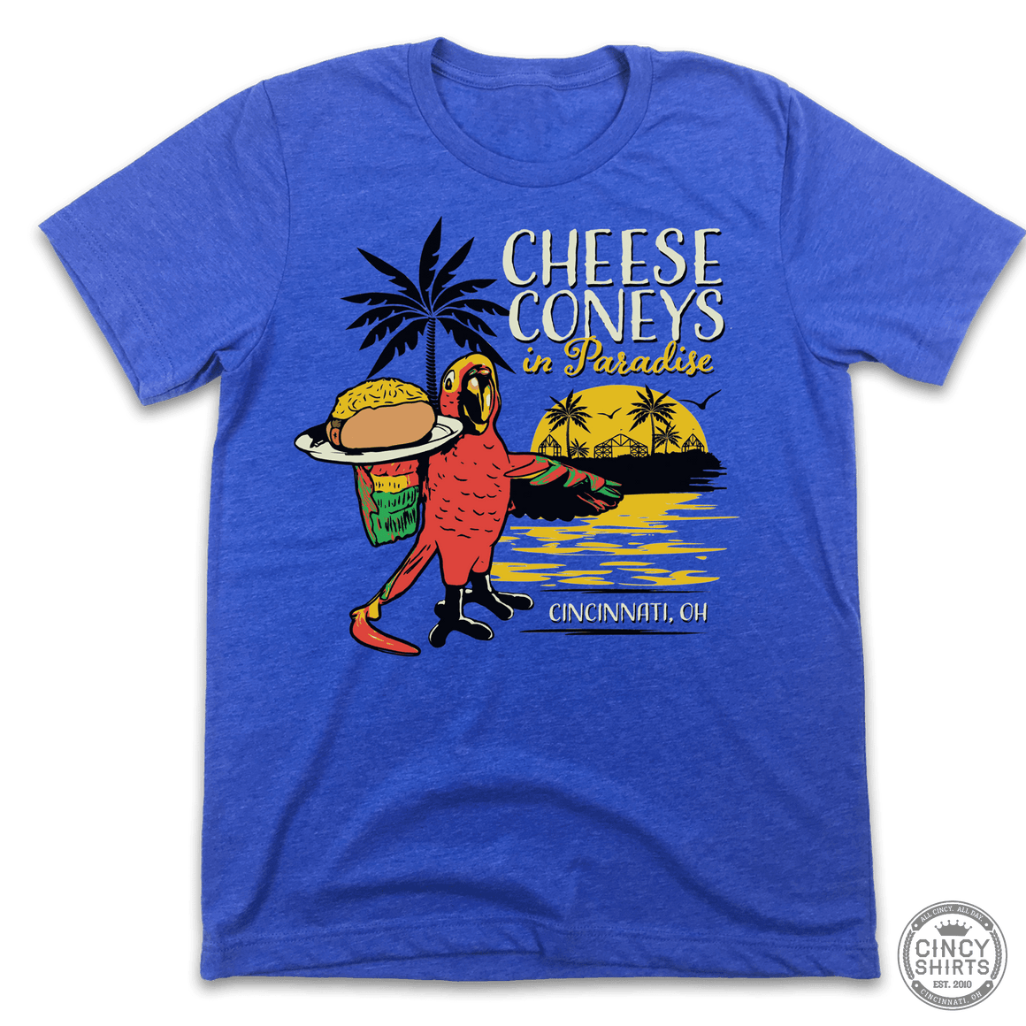 Cheese Coney In Paradise - Front Print Only - Cincy Shirts