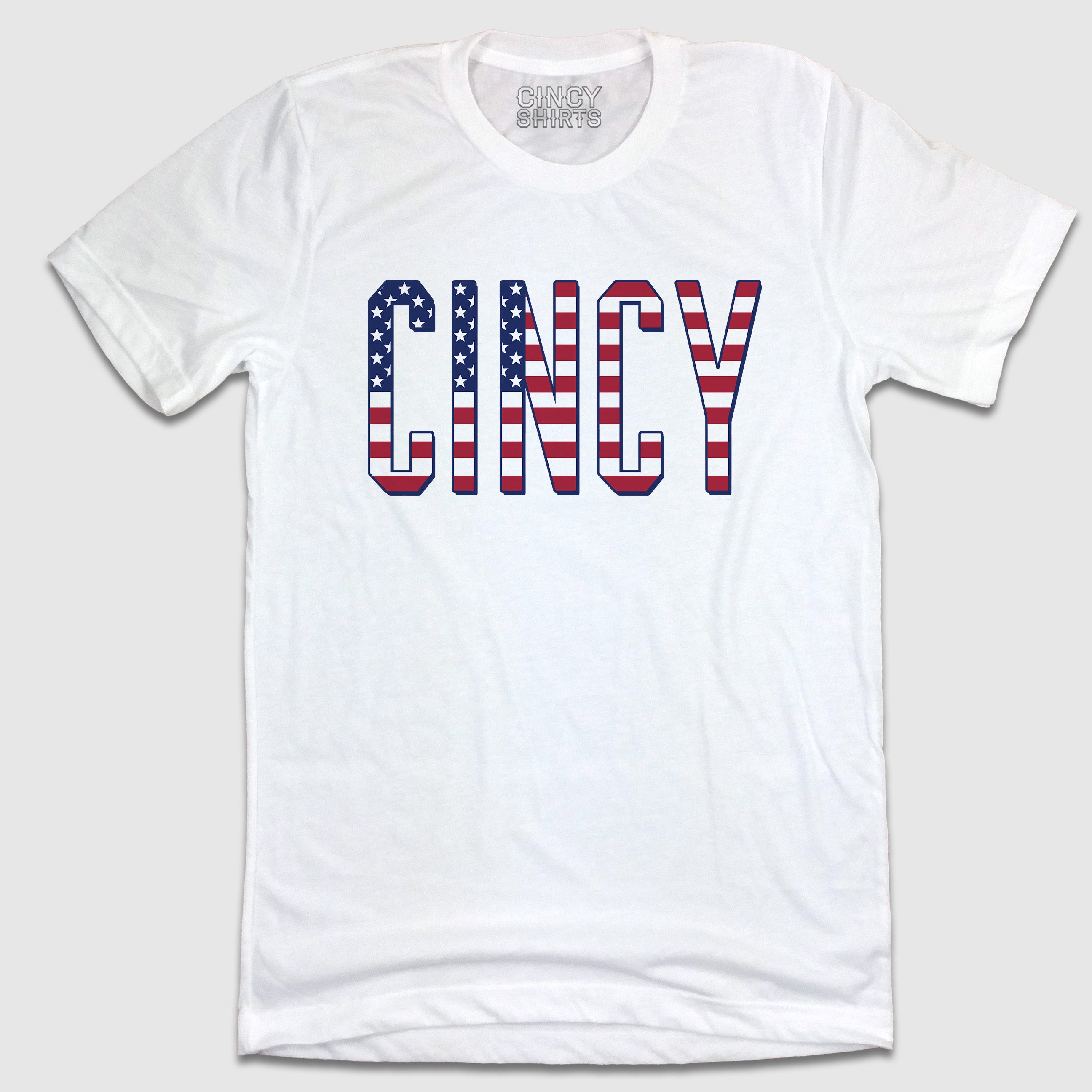 Red, White & Blue CINCY - Tees - Cincy Shirts
