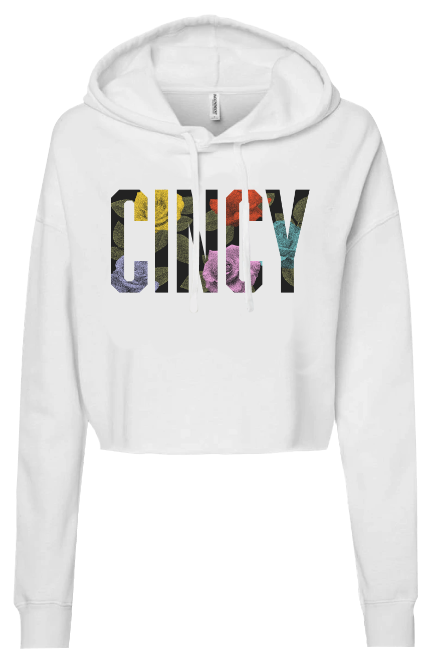 Cincy Block Filled Roses - Cincy Shirts