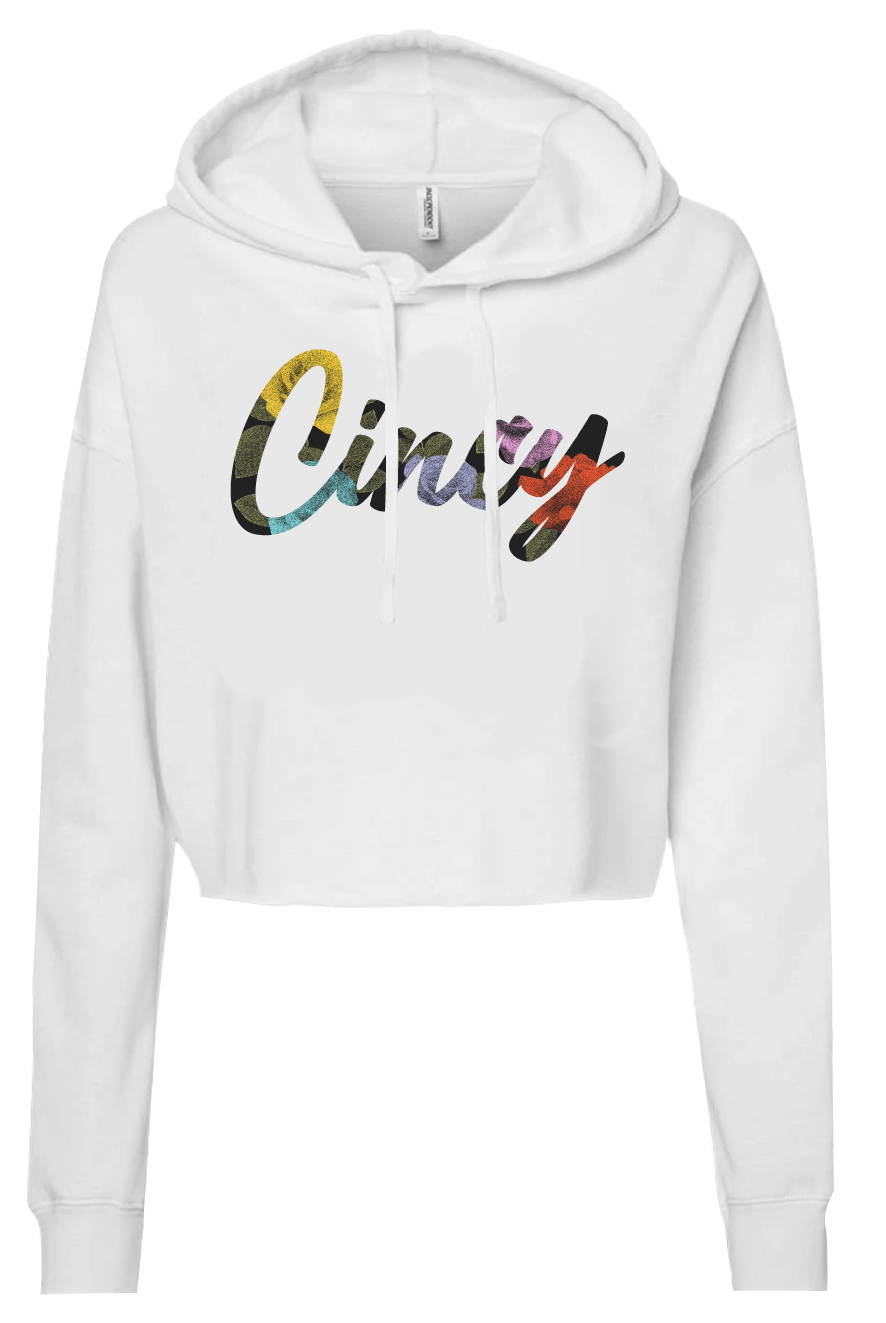 Cincy Script Filled Roses - Cincy Shirts
