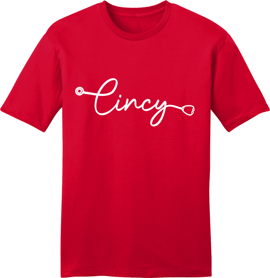 Cincy Nurse Stethoscope tee