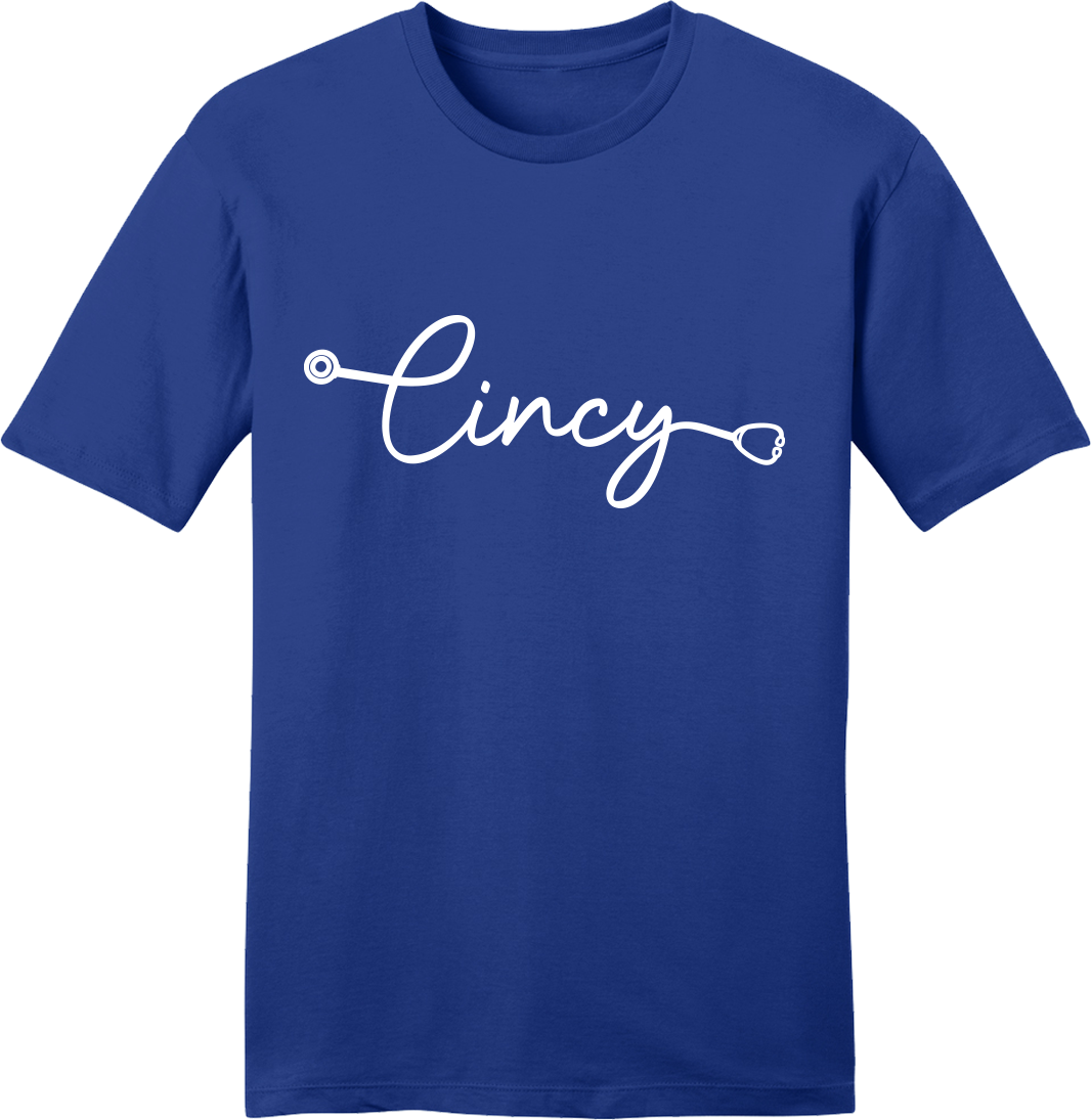 Cincy Nurse Stethoscope tee