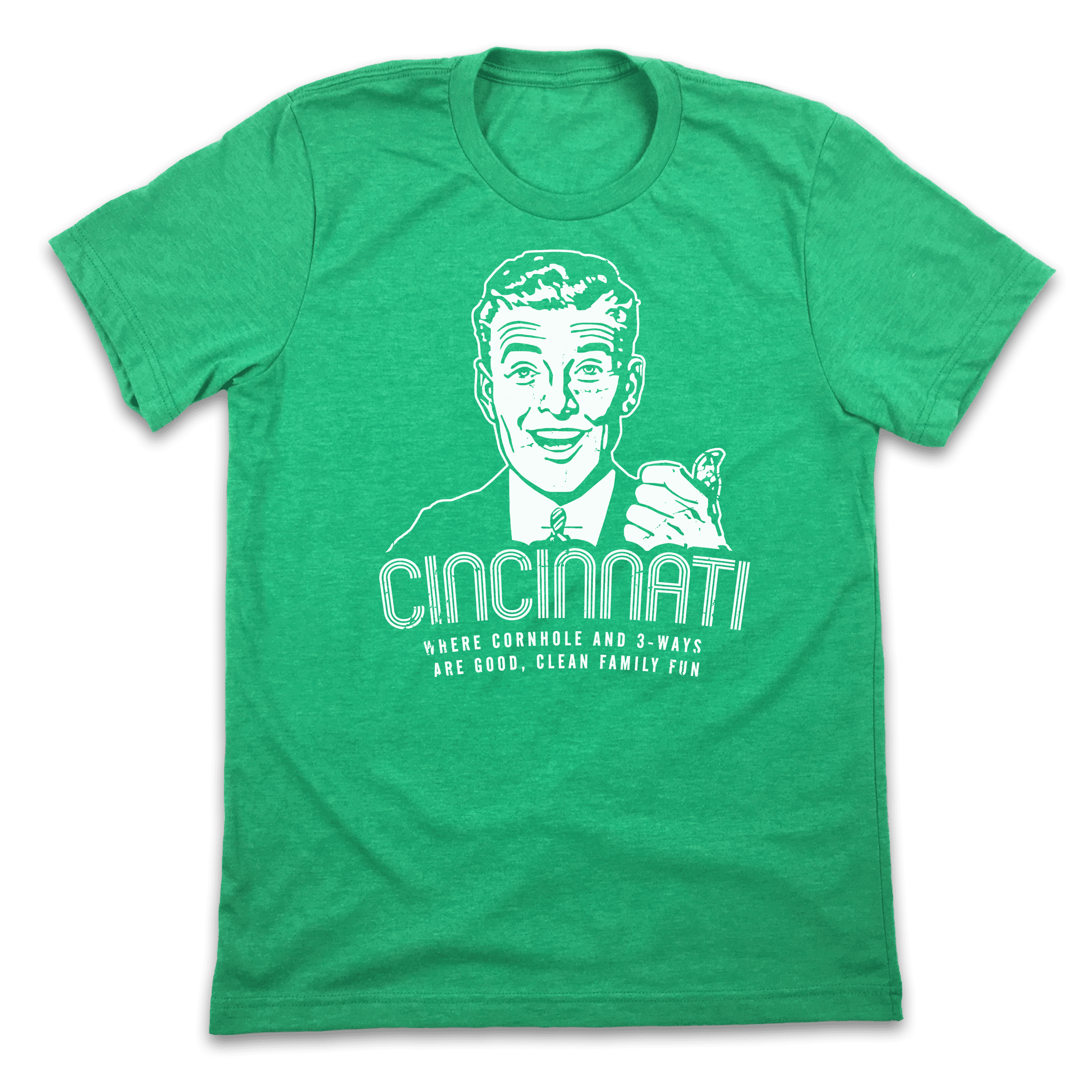 3-Ways & Cornhole Good Clean Family Fun Tee - Cincy Shirts