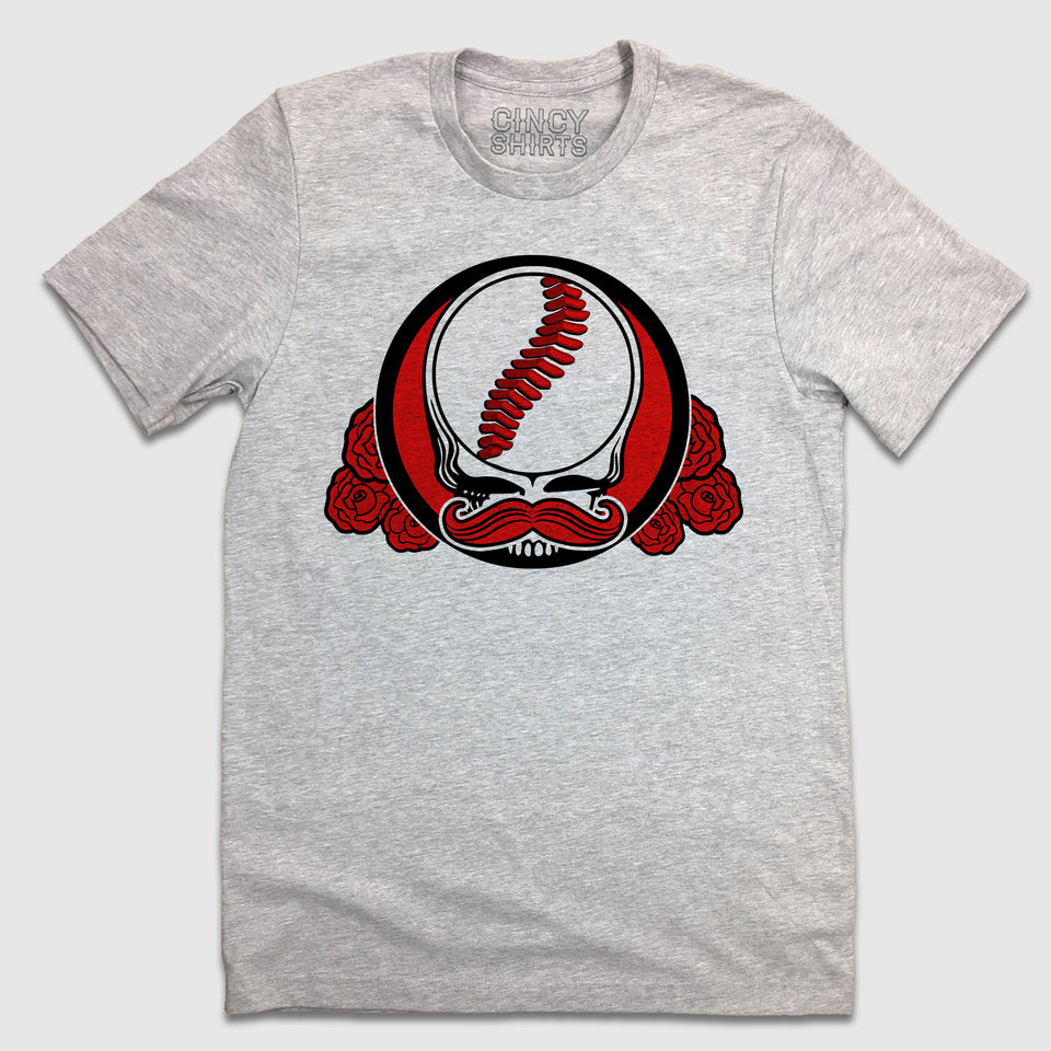 Mr. Dead Red - Grateful Dead Cincy Baseball - Cincy Shirts