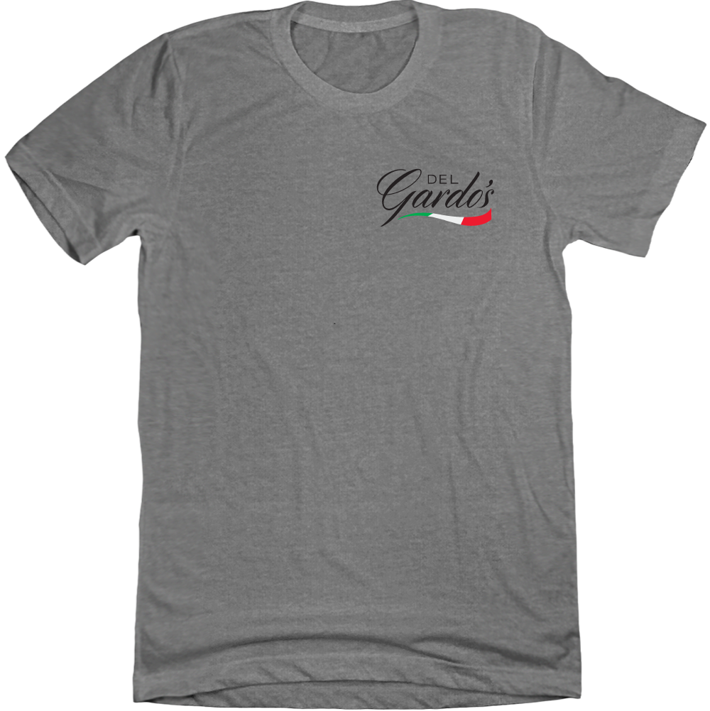 Del Gardo's Pocket Logo Grey T-shirt Cincy Shirts