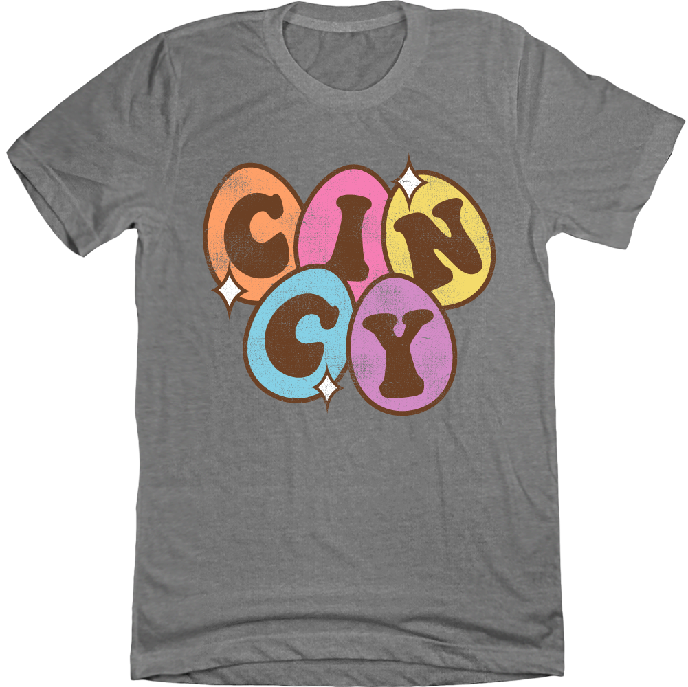 Cincy Eggs grey T-shirt Cincy Shirts