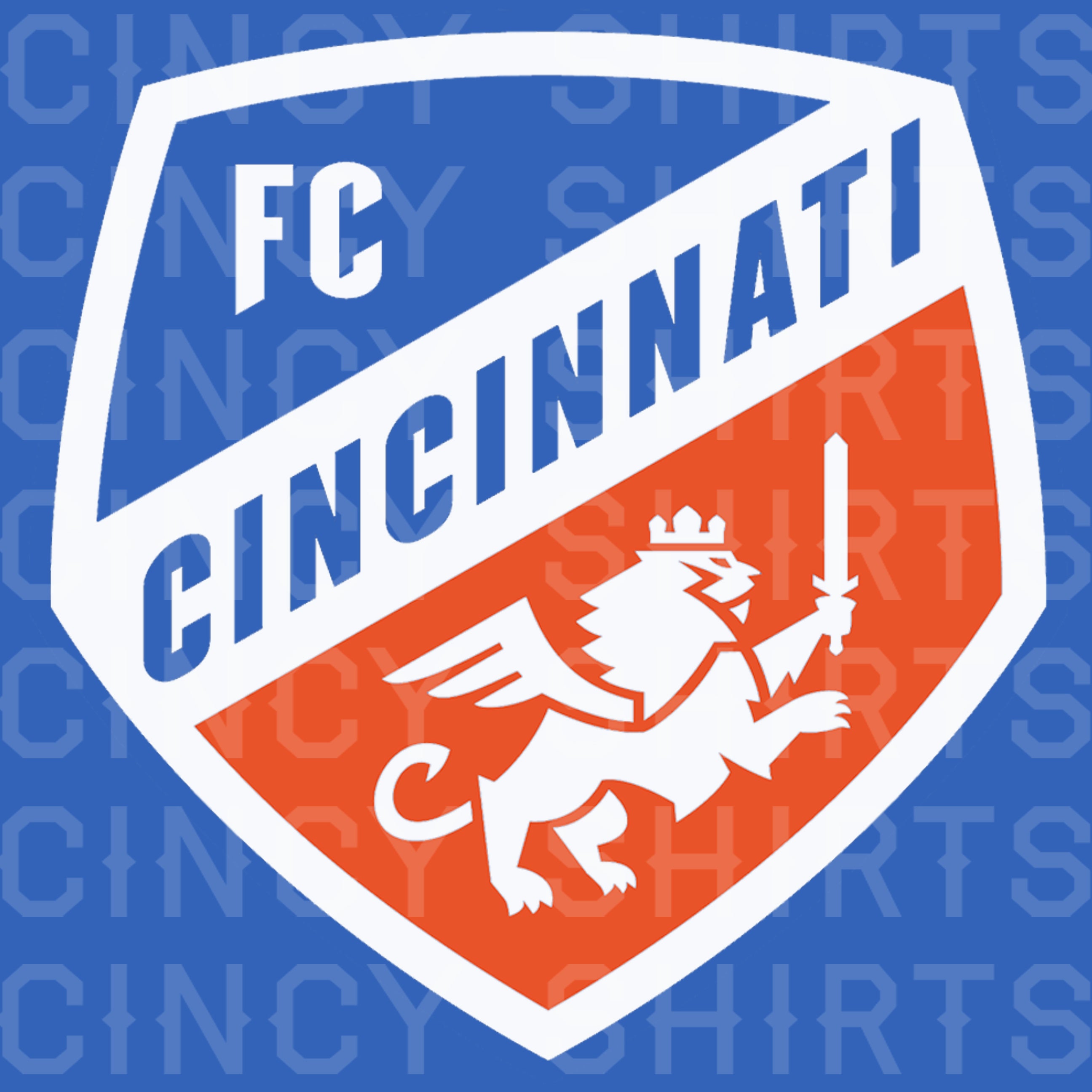 Official FC Cincinnati Royal Blue Primary Crest Logo - Cincy Shirts