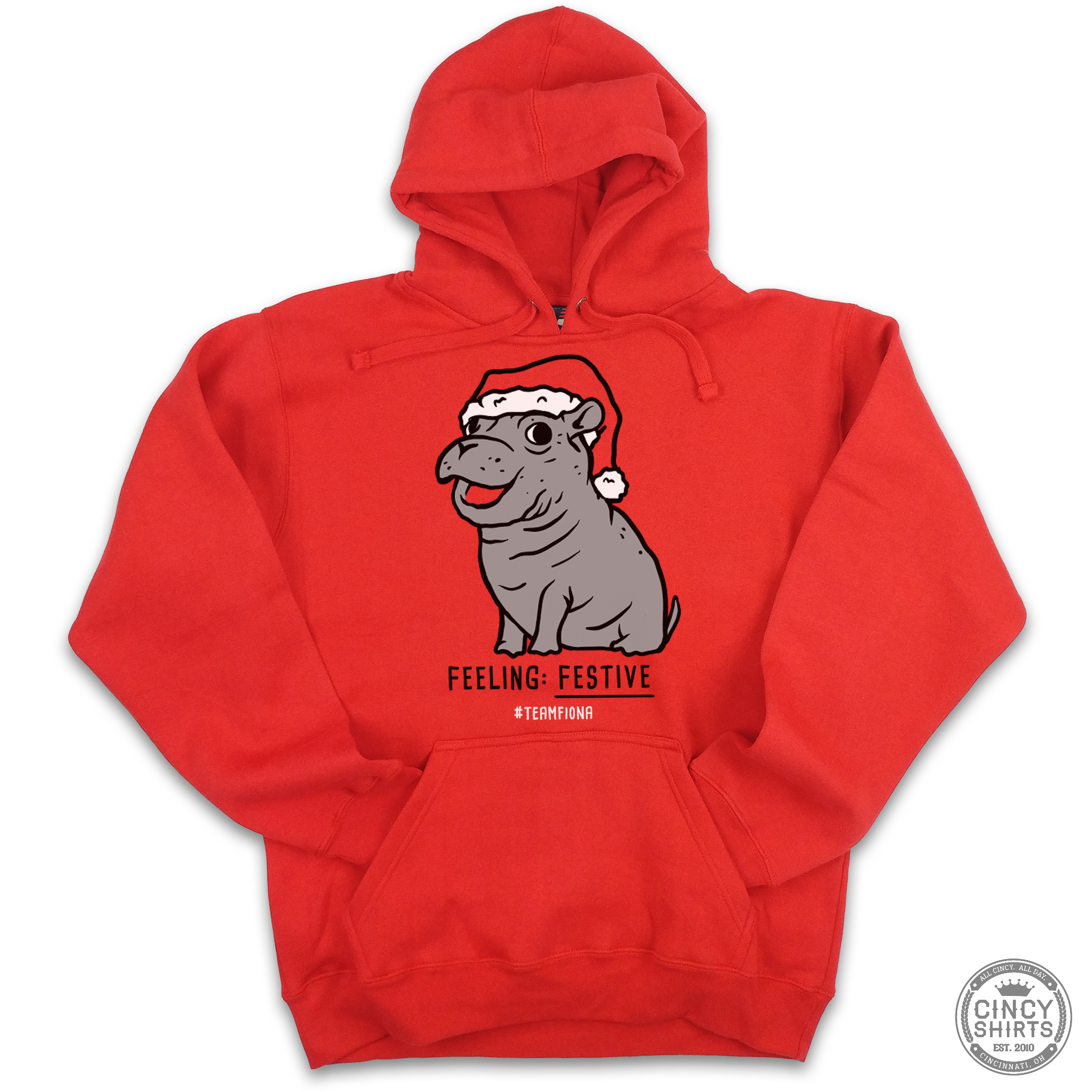 Fiona Feeling Festive Holiday Hoodie - Cincy Shirts