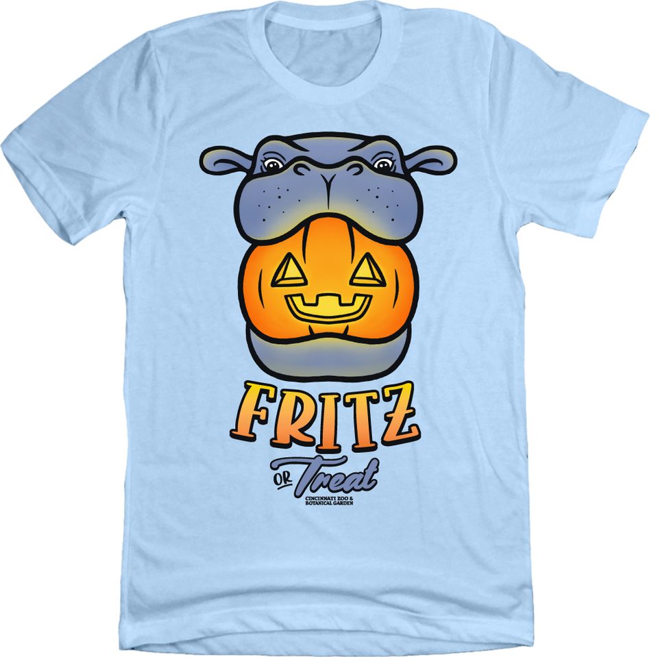Fritz or Treat light blue T-shirt