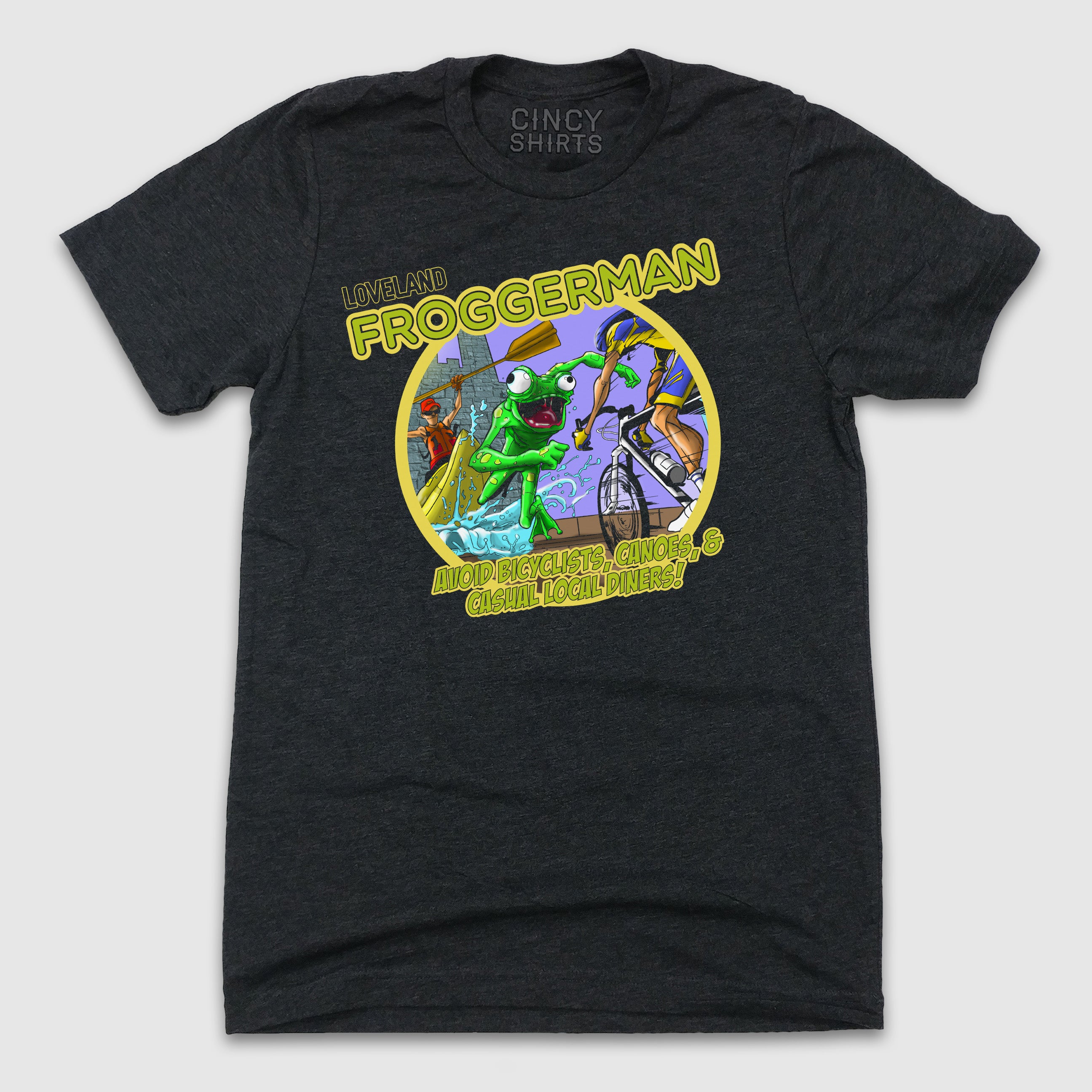 Froggerman Video Game Logo - Cincy Shirts