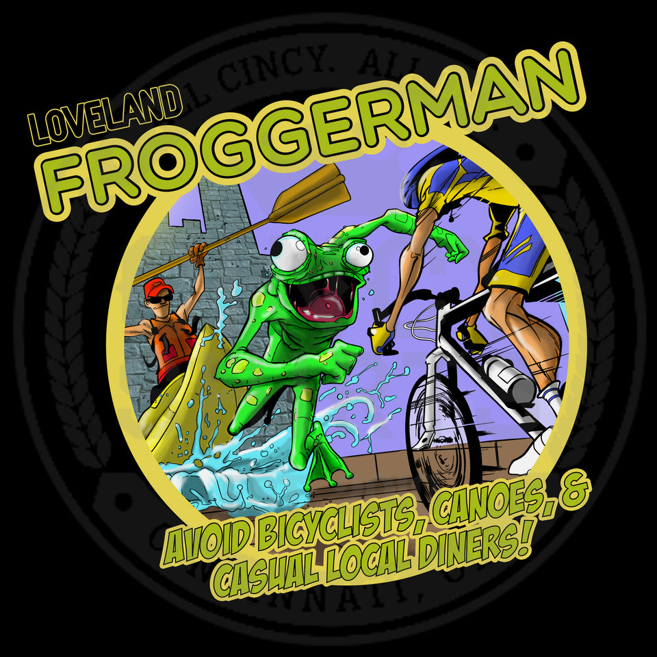 Froggerman Video Game Logo - Cincy Shirts