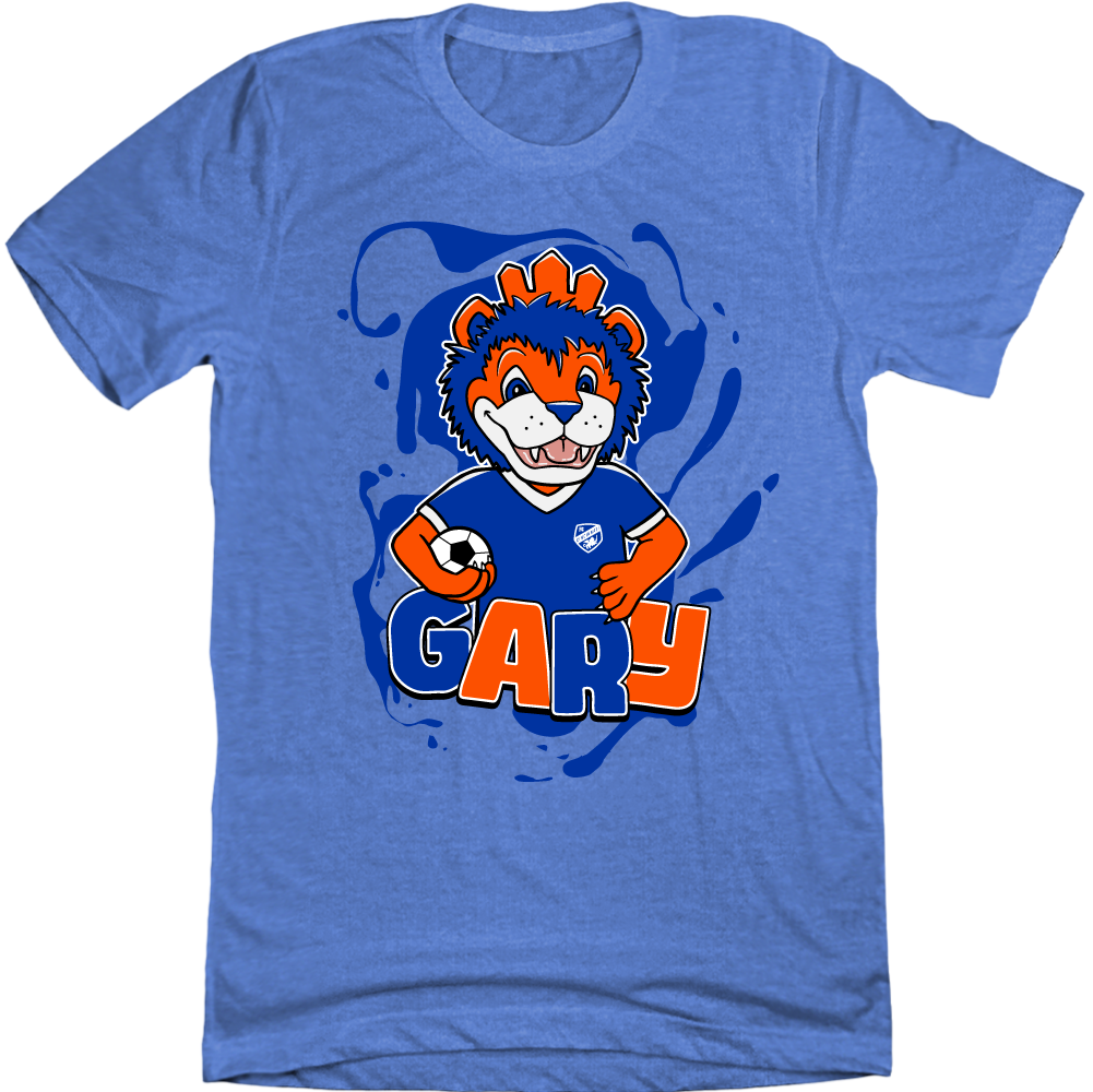 FC Cincinnati Gary with Soccer Ball blue Cincy Shirts T-shirt
