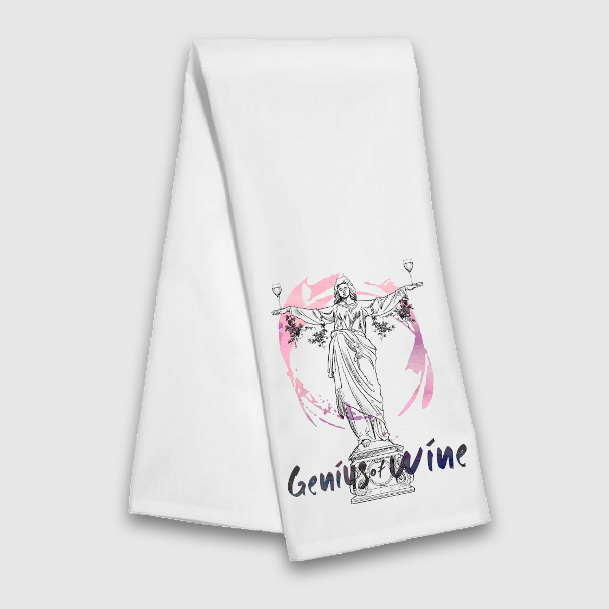 Genius of Wine Tea Towel - Cincy Shirts