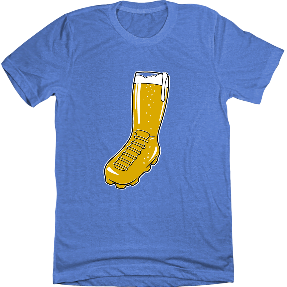 Golden Beer Boot blue T-shirt Cincy Shirts