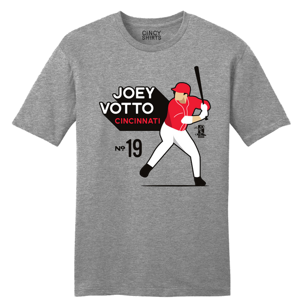 Joey votto All-Star mlbpa Designer Tee | Baseball Gear | Cincy Shrts Unisex T-Shirt / Black / 2x
