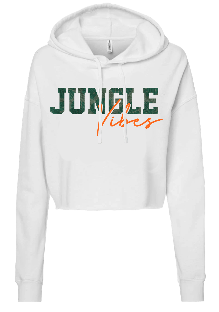 Jungle Vibes cropped hoodie