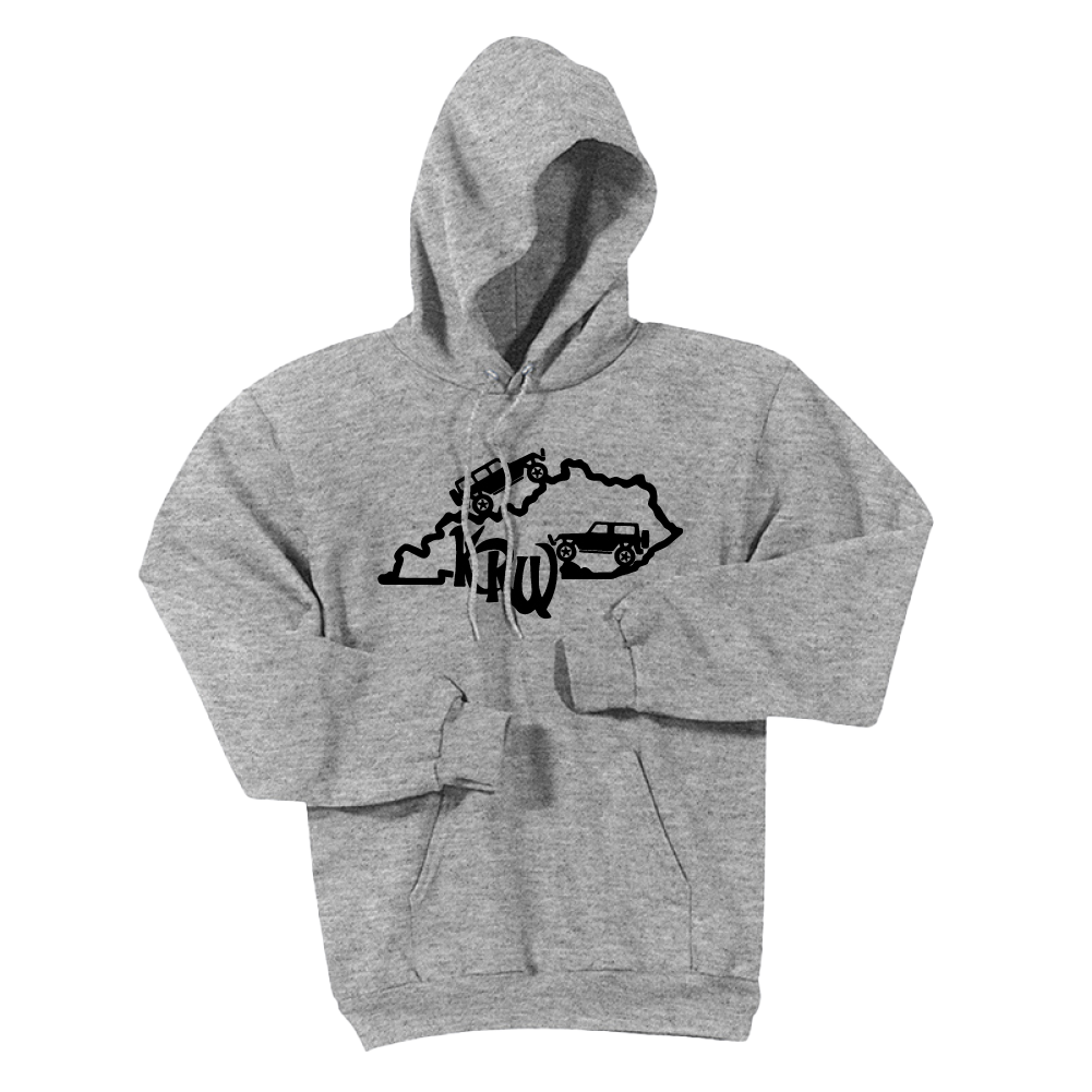 Kentucky Rebel Wranglers Black Logo Sweatshirts - Cincy Shirts