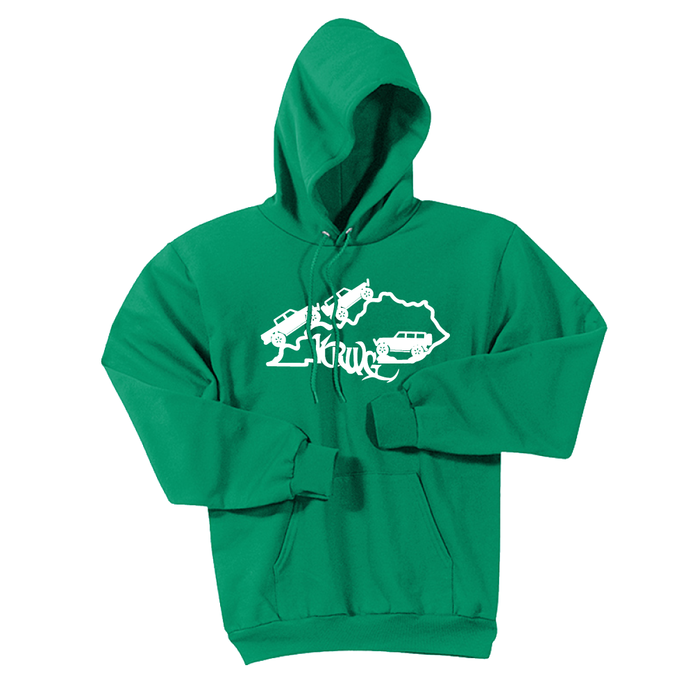 Kentucky Rebel Wranglers Gladiators White Logo Hoodie - Cincy Shirts