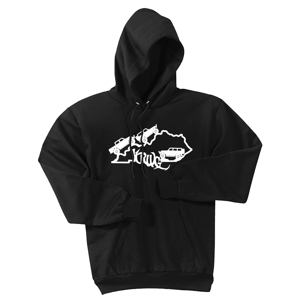 Kentucky Rebel Wranglers Gladiators White Logo Hoodie - Cincy Shirts