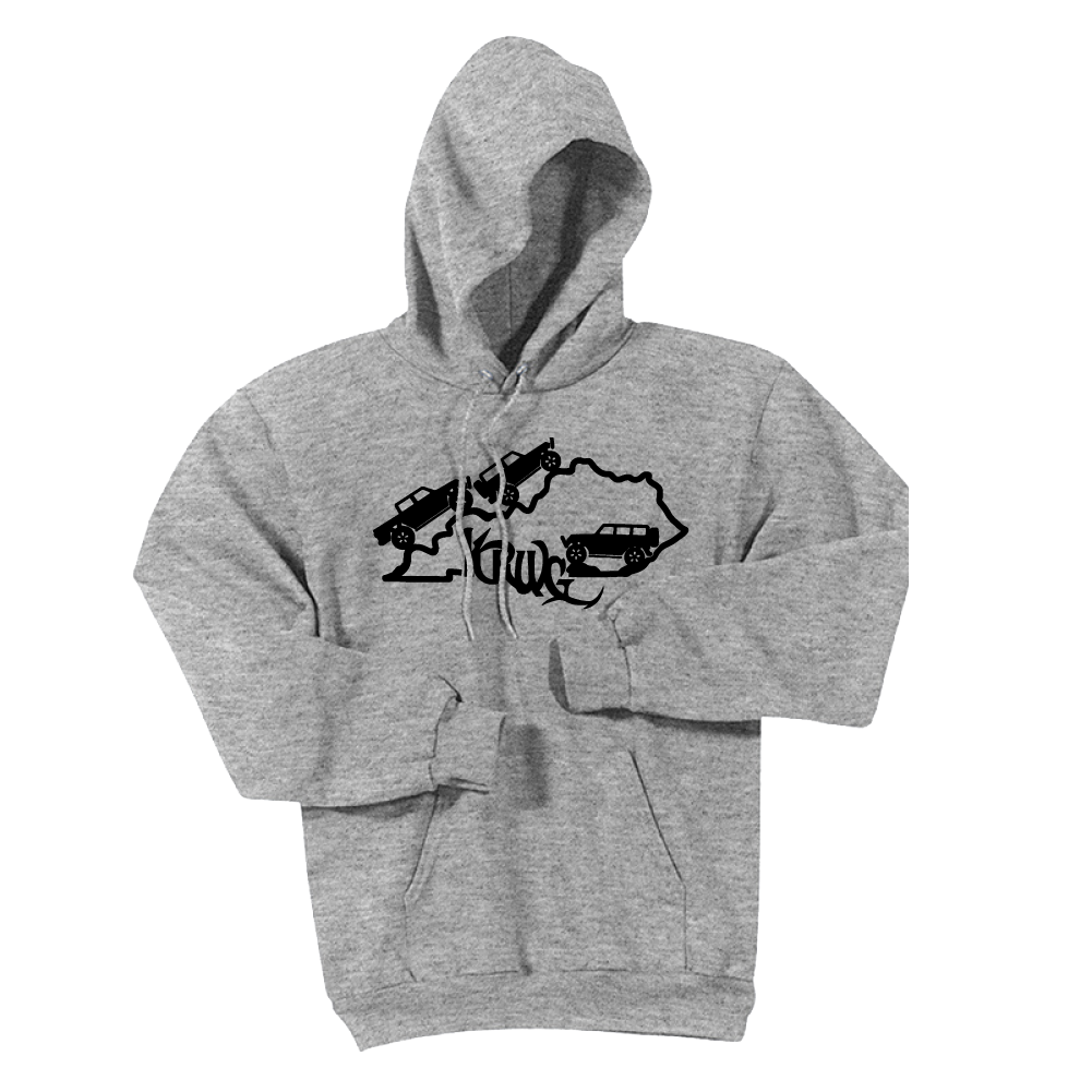 Kentucky Rebel Wranglers Gladiators Black Logo Hoodie - Cincy Shirts