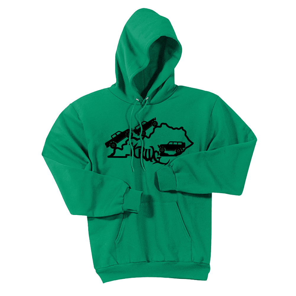 Kentucky Rebel Wranglers Gladiators Black Logo Hoodie - Cincy Shirts