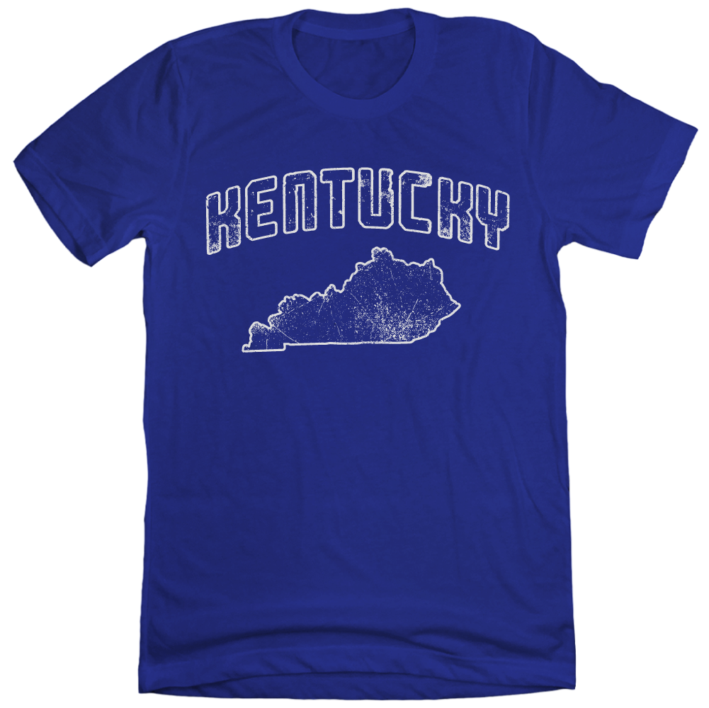 Kentucky Outline Blue - Cincy Shirts