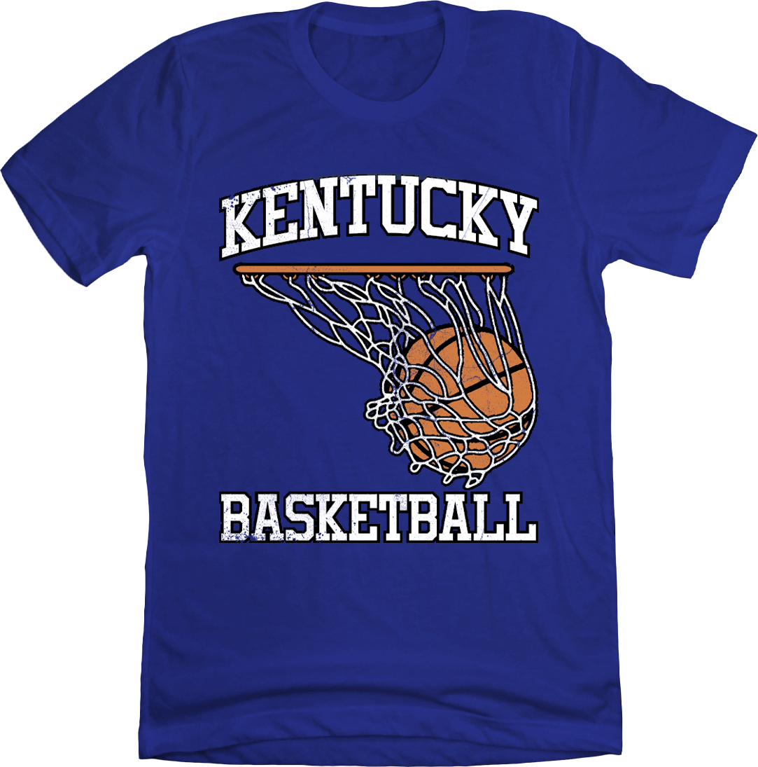 Kentucky Basketball Hoop Swoosh Tee - Cincy Shirts