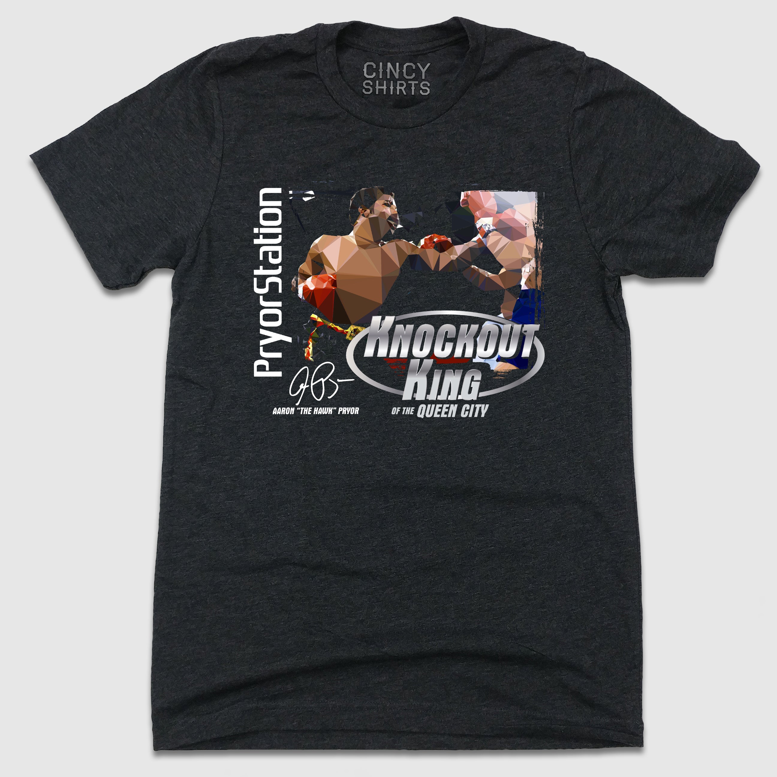PryorStation - Retro Aaron Pryor Boxing Video Game Tee - Cincy Shirts