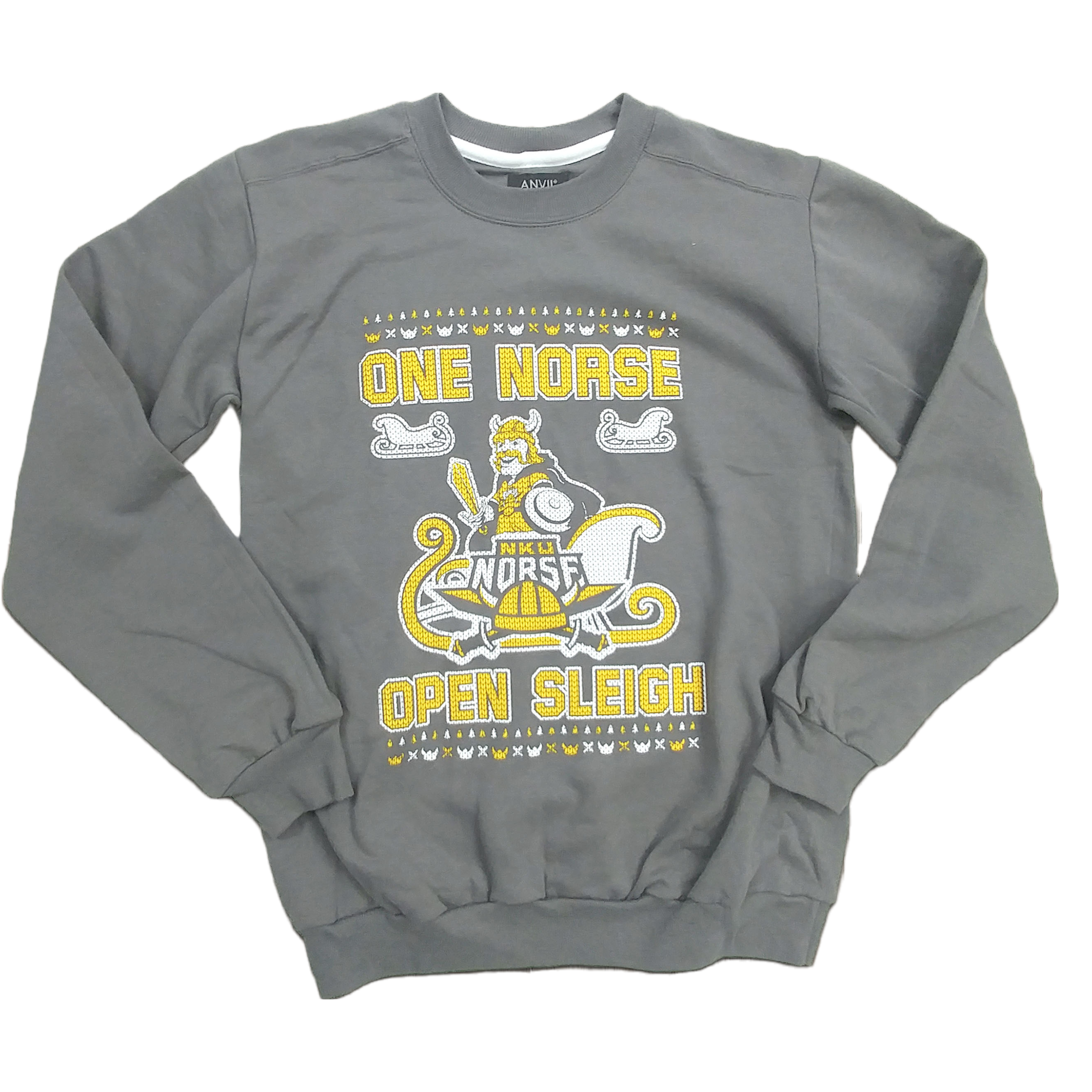 NKU One Norse Open Sleigh Ugly Christmas Sweatshirt - Cincy Shirts