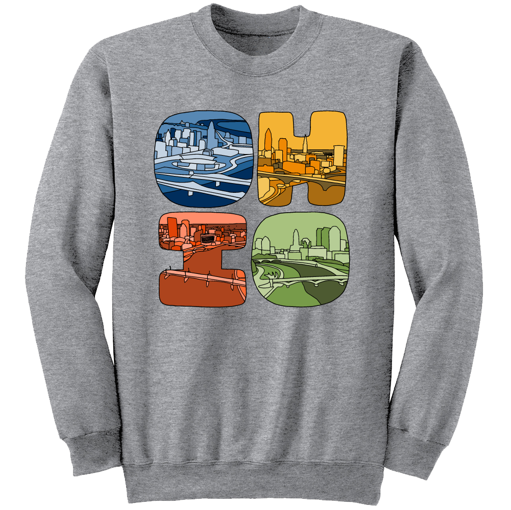 Ohio Cities crewneck sweatshirt